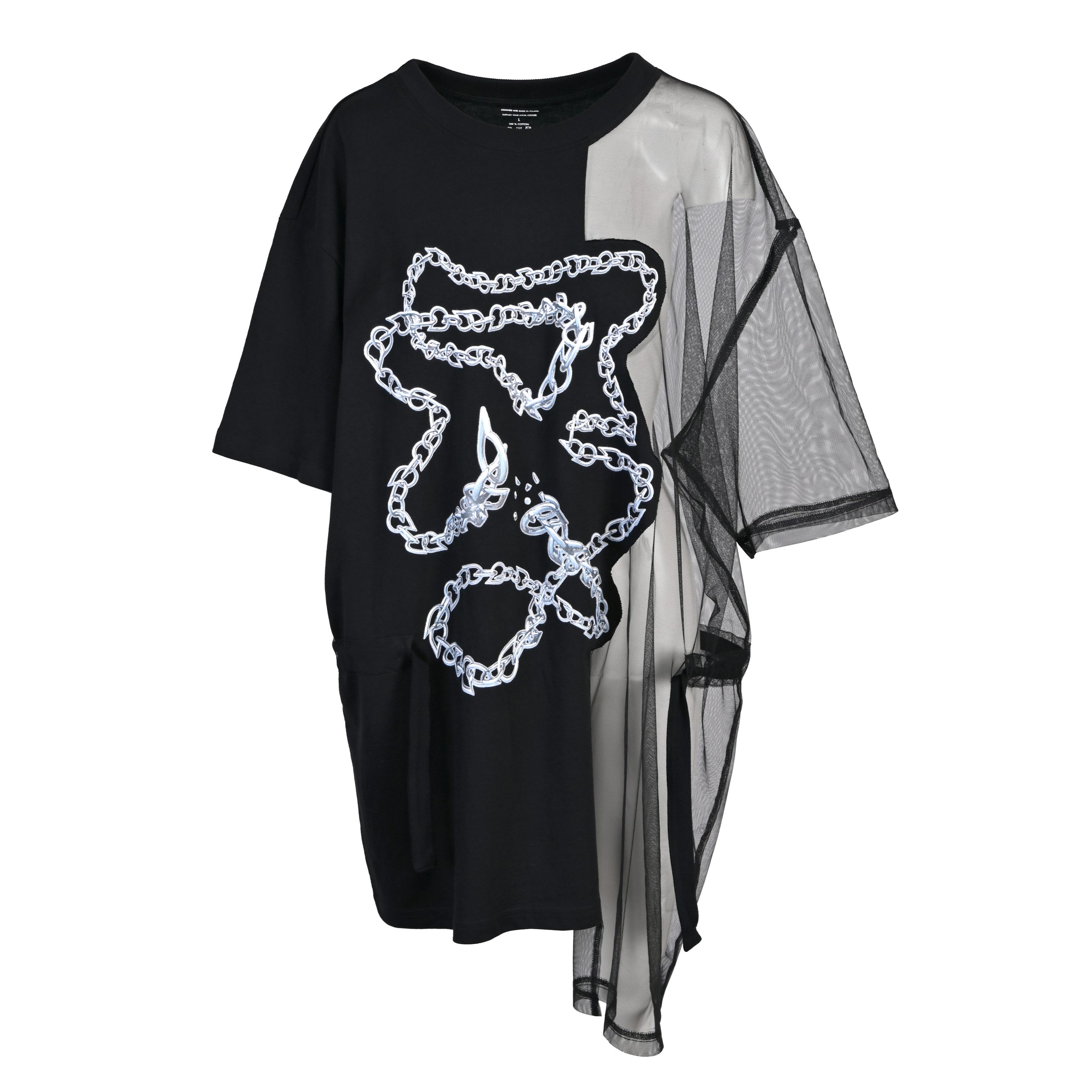 BOLA SUKIENKA / T-SHIRT OVERSIZE CHAIN 01 - obrazek 2